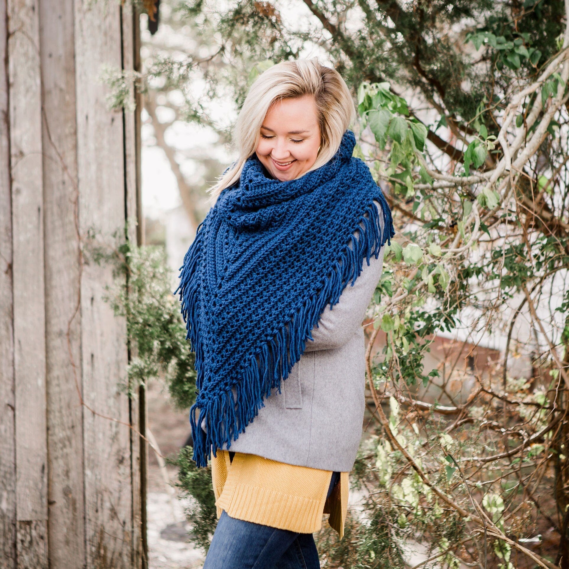 Free Crochet Pattern: Triangle Scarf Cowl