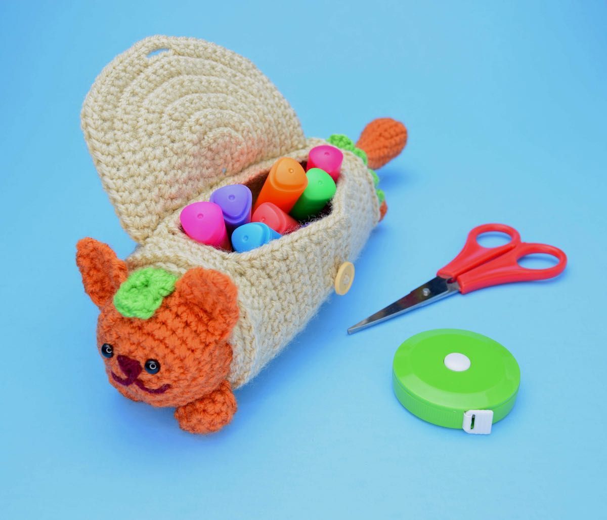 Free Crochet Pouch Pattern- Purrito Pouch