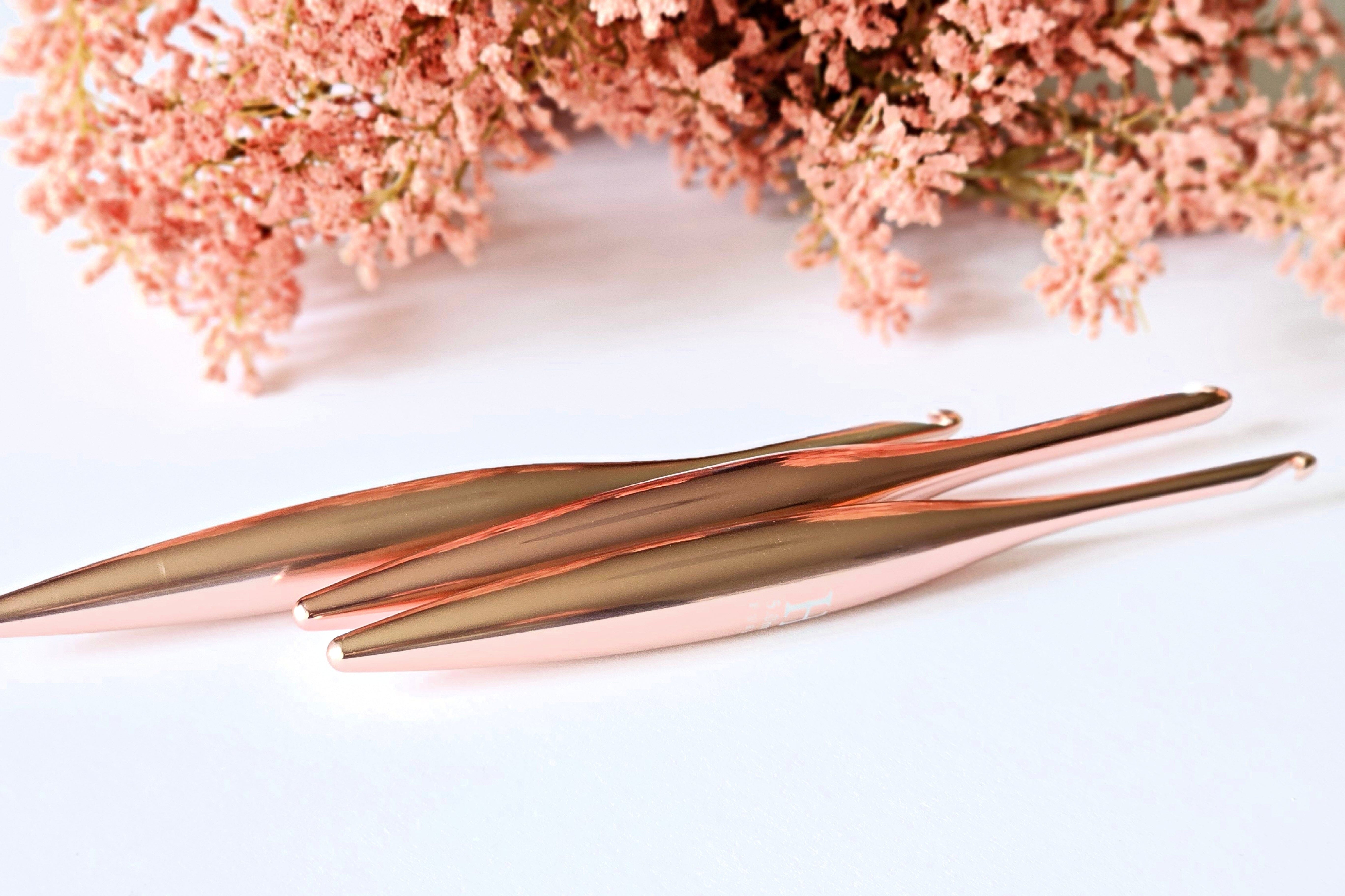 Blush Streamline Metal Crochet Hooks Metal Streamline FurlsCrochet 