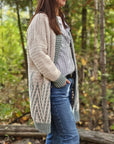 Diamond Drift Cardigan Kit Wander Pattern Kit FurlsCrochet 