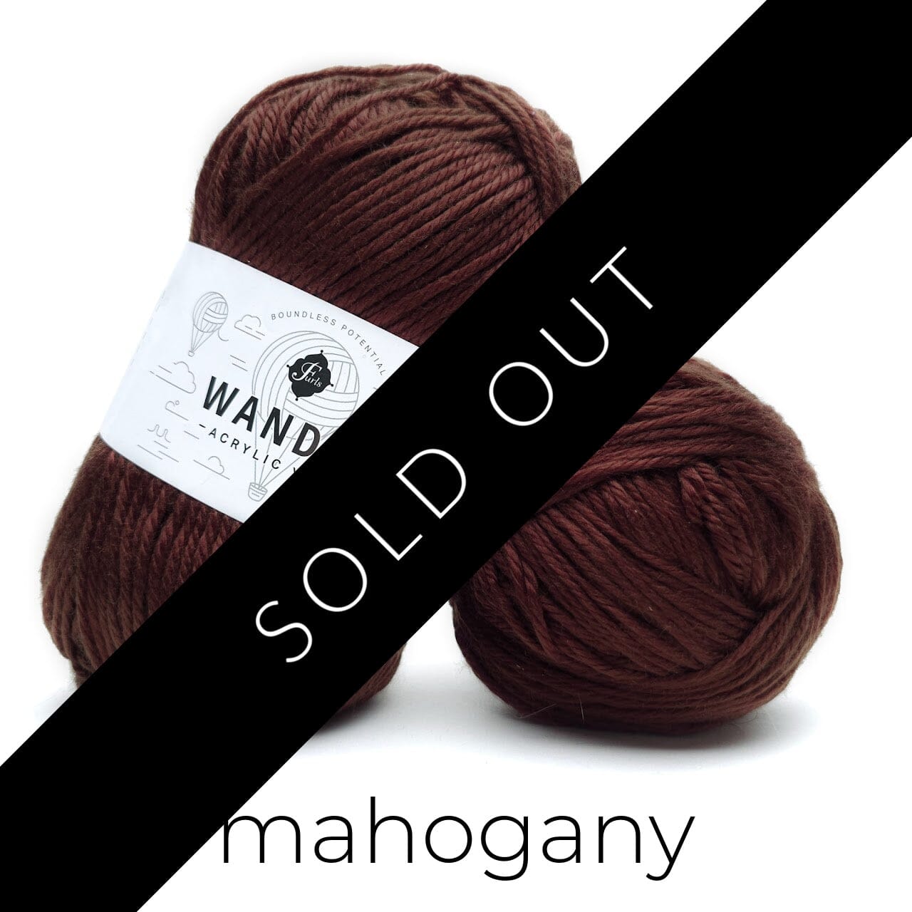 Discontinued Wander Acrylic Yarn Yarn FurlsCrochet Mahogany 